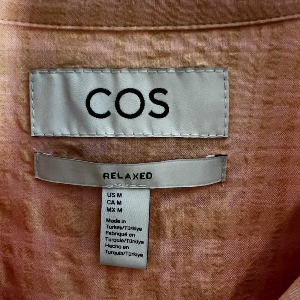 COS Oversized Casual Button Down Shirt Relaxed Fit Sz M - Picture 3 of 7